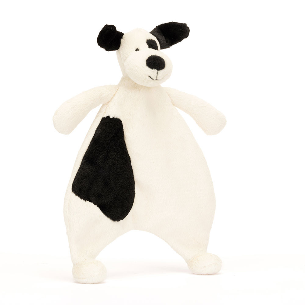 http://Bashful%20Black%20&%20Cream%20Puppy%20Comforter