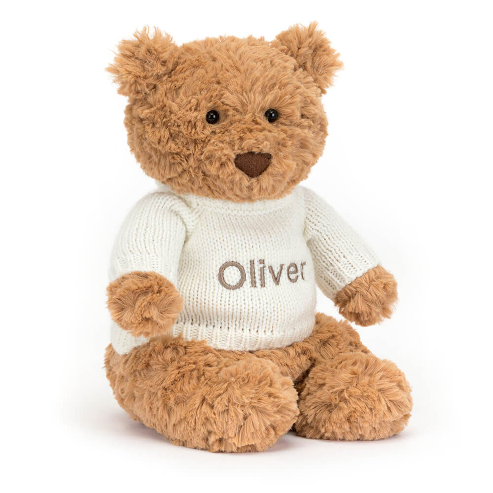 http://Bartholomew%20Bear%20with%20Personalised%20Cream%20Jumper