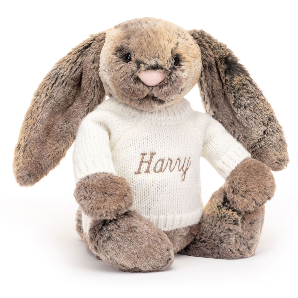 http://Bashful%20Cottontail%20Bunny%20with%20Personalised%20Cream%20Jumper