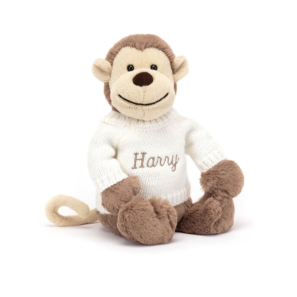 http://Bashful%20Monkey%20with%20Personalised%20Cream%20Jumper