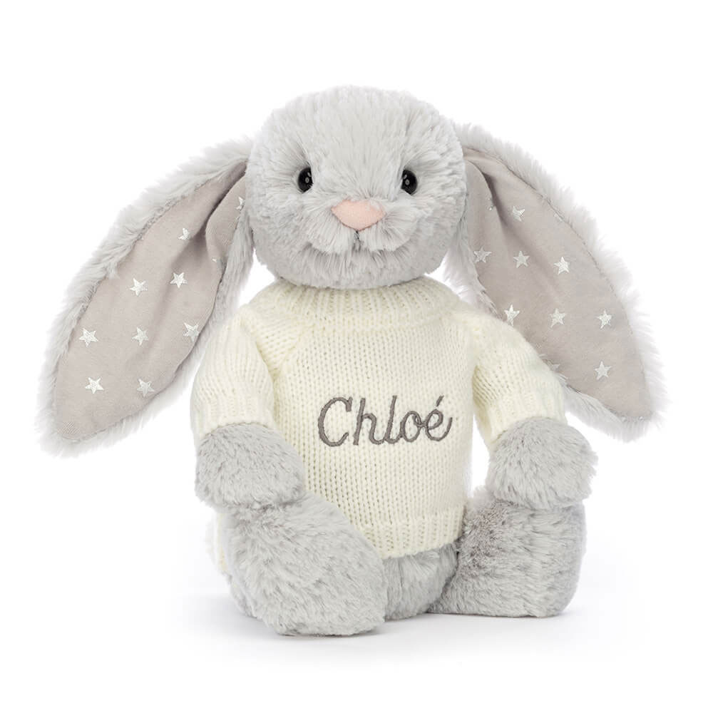 http://Bashful%20Shimmer%20Bunny%20with%20Personalised%20Cream%20Jumper