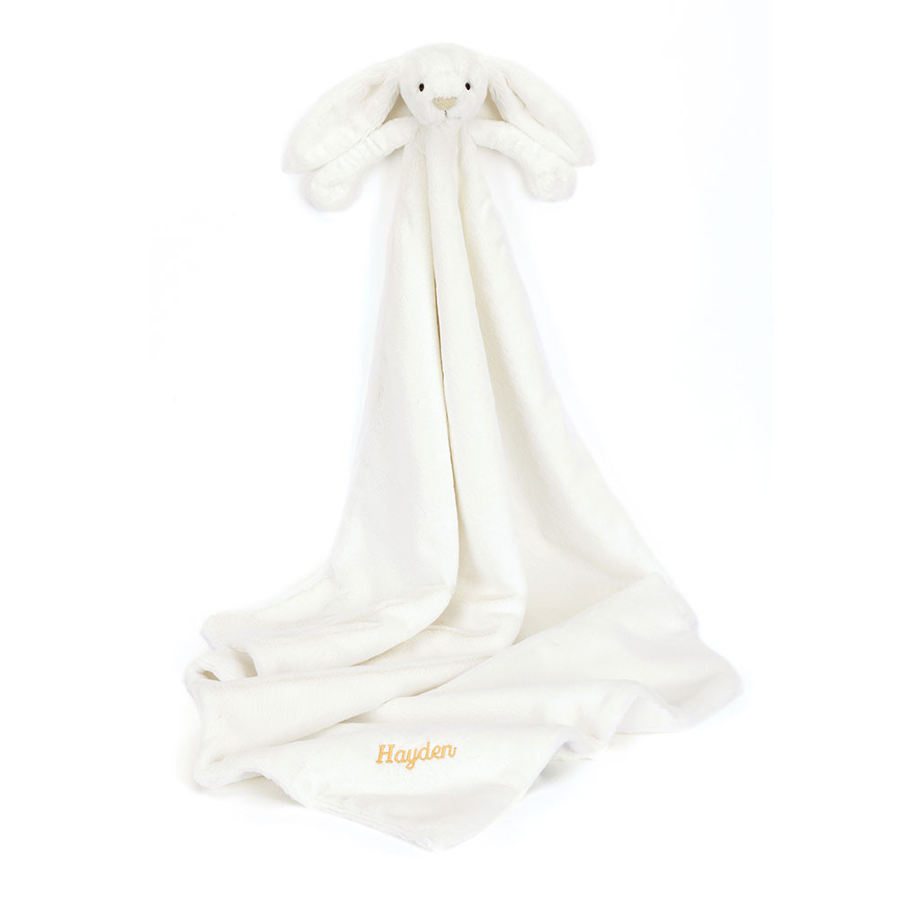 http://Personalised%20Bashful%20Luxe%20Bunny%20Luna%20Blankie