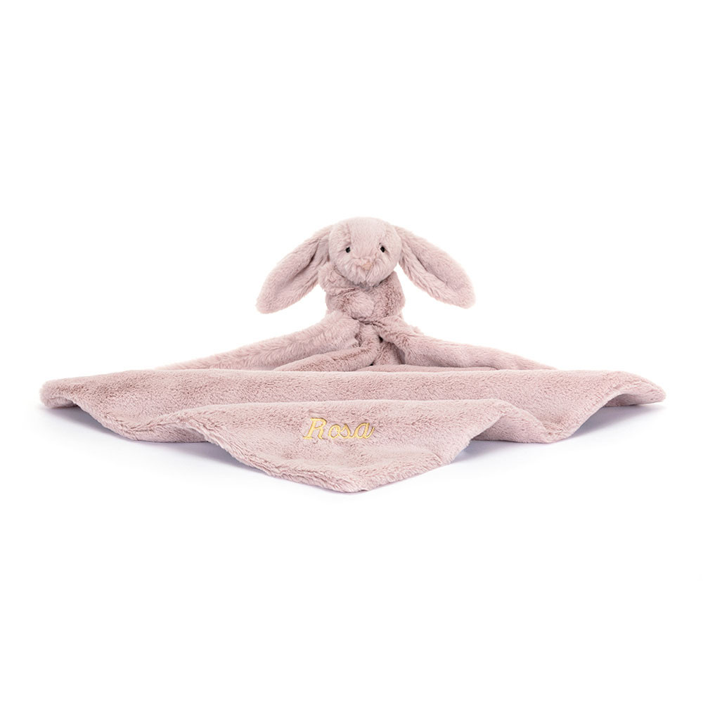 http://Personalised%20Bashful%20Luxe%20Bunny%20Rosa%20Soother