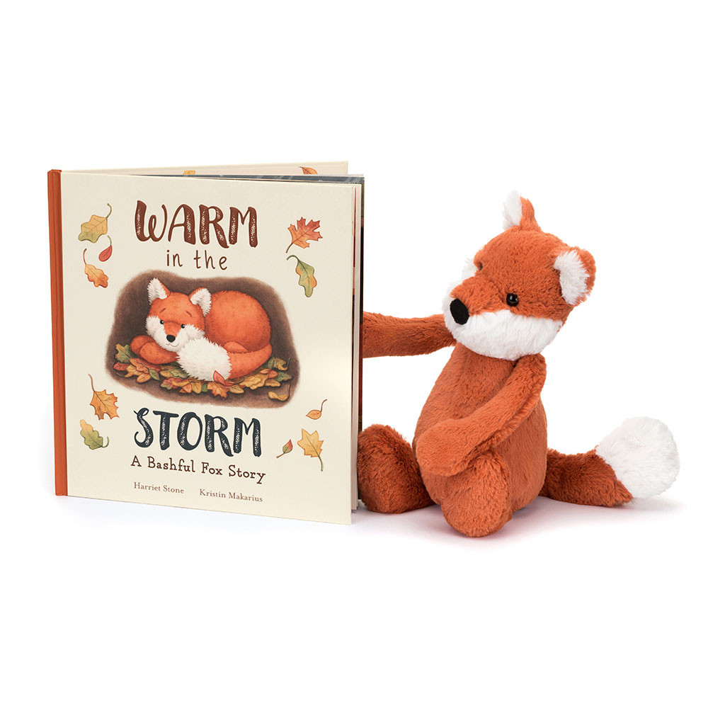 http://Warm%20in%20the%20Storm%20Book%20and%20Bashful%20Fox%20Cub%20Medium
